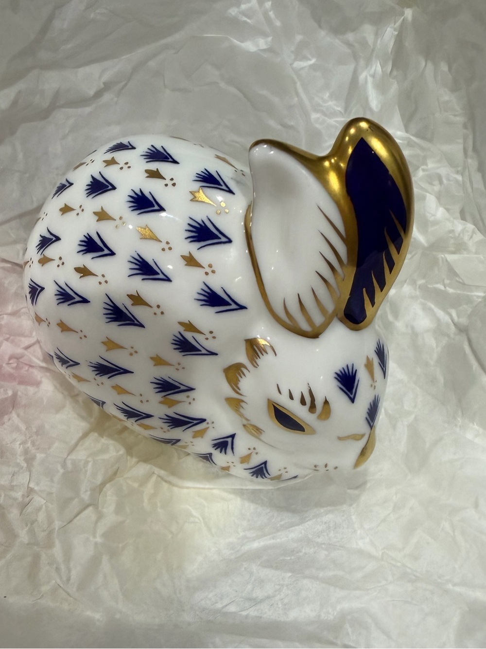 Royal Crown Derby Bone China First Quality Bunny Paper weight NWT